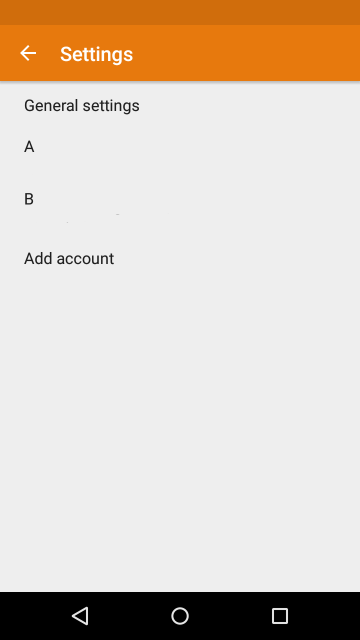email list Account Settings